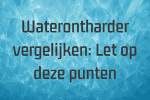 waterontharder vergelijken